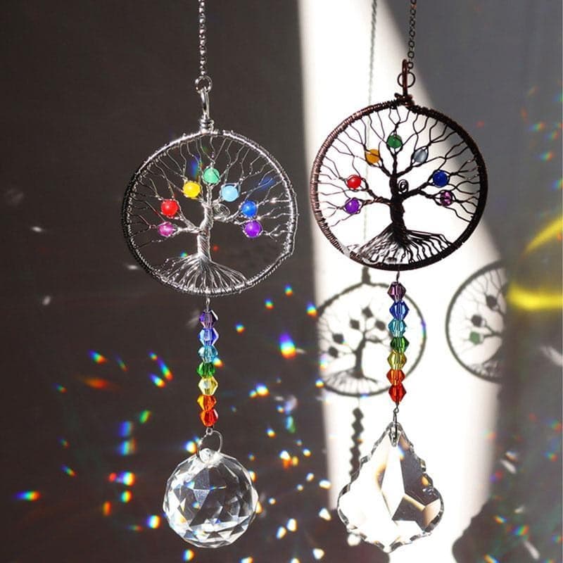 Cristal Arbre de Vie Suncatcher