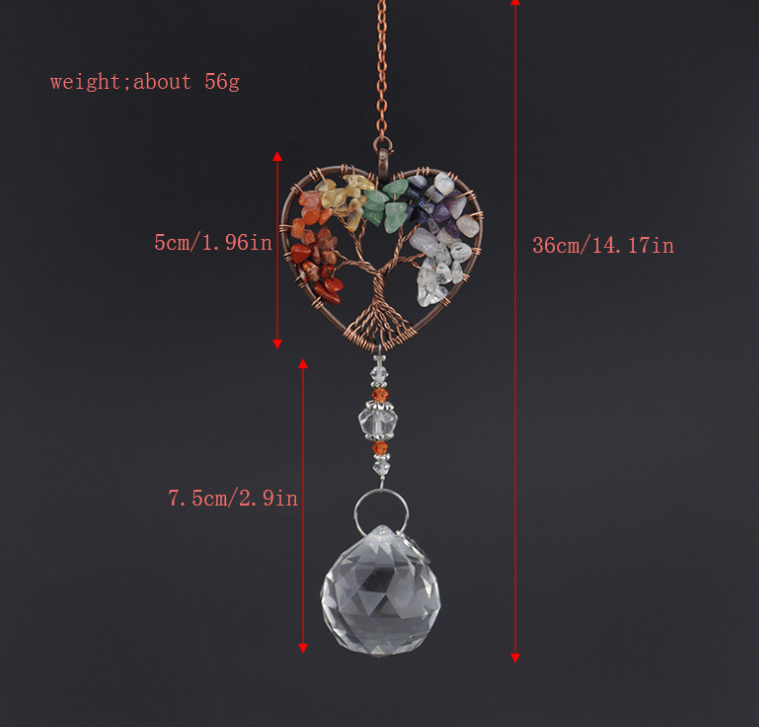 Cristal Arbre de Vie Suncatcher